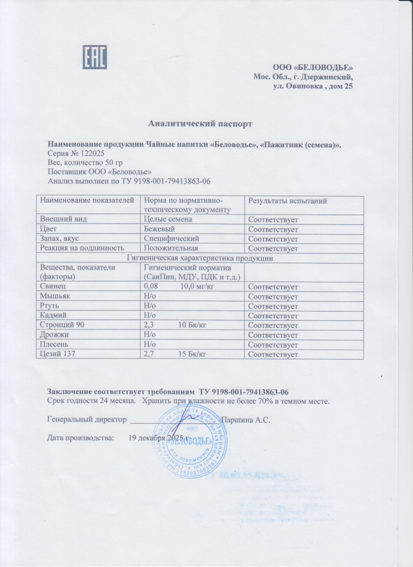 Паспорт №122025